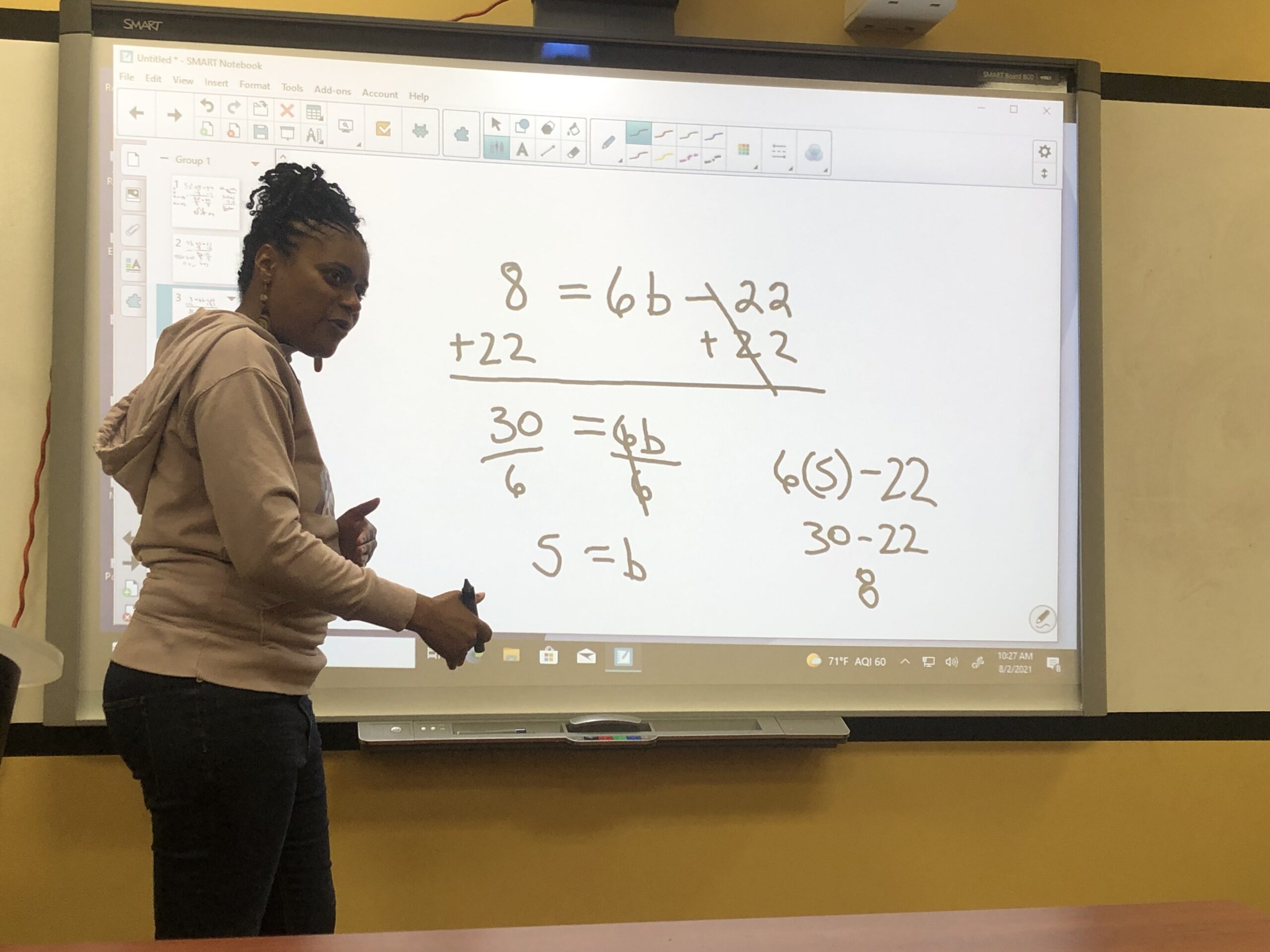 Assata teaching at Screen